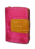 Candy-Shop RV-Damenbörse Fuchsia/Yellow Leder